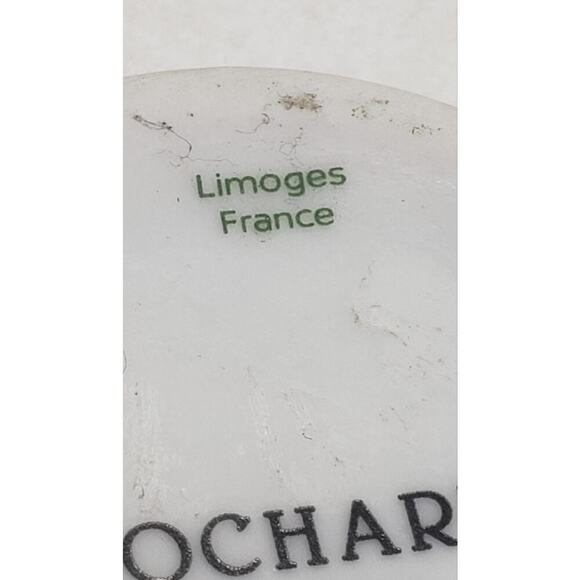 Vintage Limoges Porcelain Trinket Jewelry Box Snowman Holly Christmas Hand Paint - Picture 13 of 14